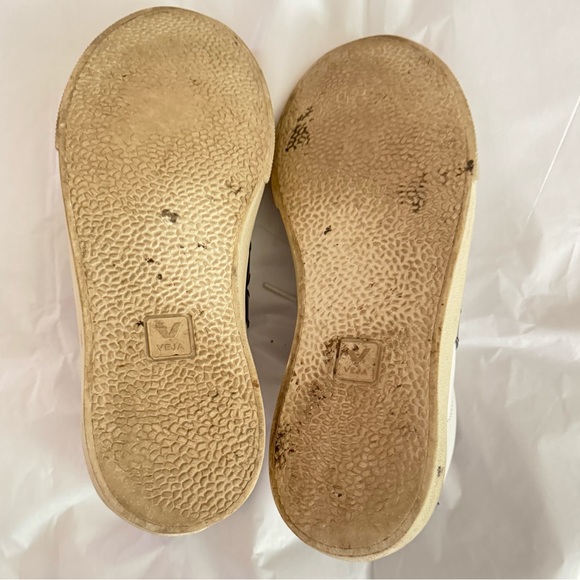 Veja White and Black Casual Sneakers - Picture 7 of 9